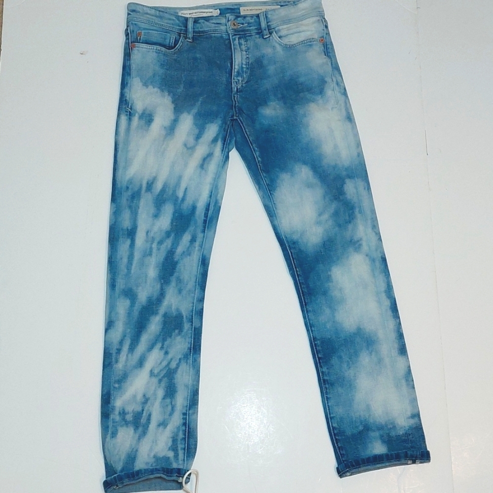 Pilcro Tie-dyed Slim Boyfriend Jeans, size 25